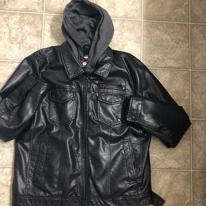LEVI’S leather jacket w/ fleece inside LRG - MEN’S